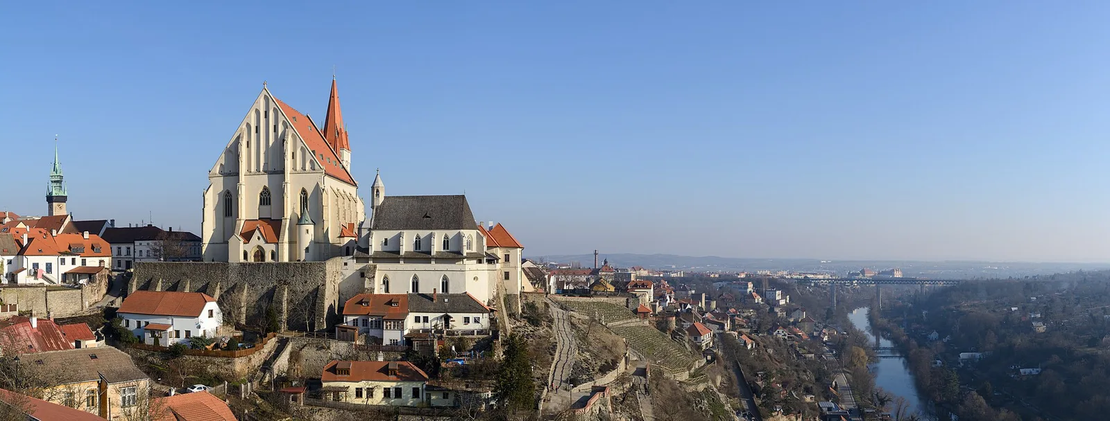 Znojmo old town, South Moravia; destination photograph, not Hotel Savannah